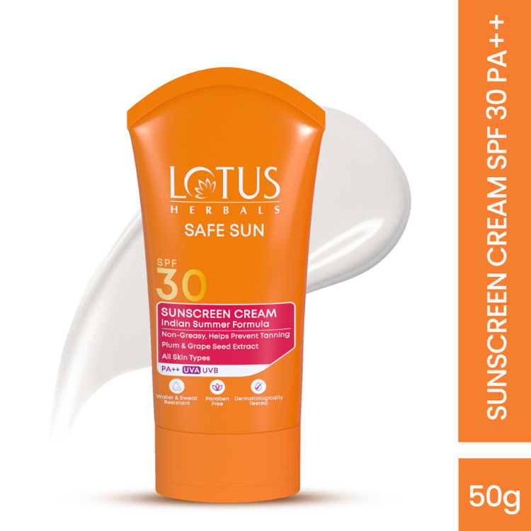 Lotus Herbals Safe Sun Sunscreen Cream PA++ SPF-30 Indian Summer Formula (50g)