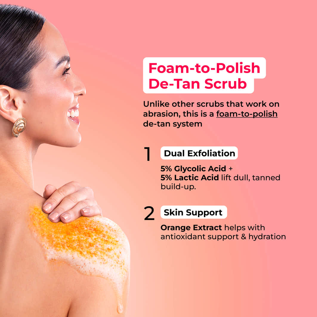 Hula Hoop Foaming De-Tan Body Scrub