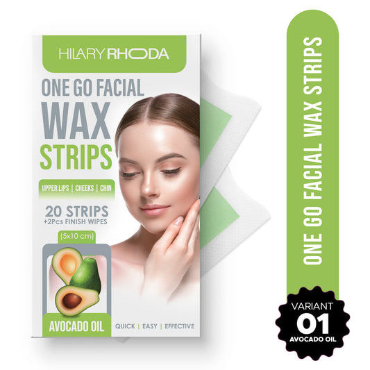 Hilary Rhoda One Go Facial Wax Strips 01 Avocado