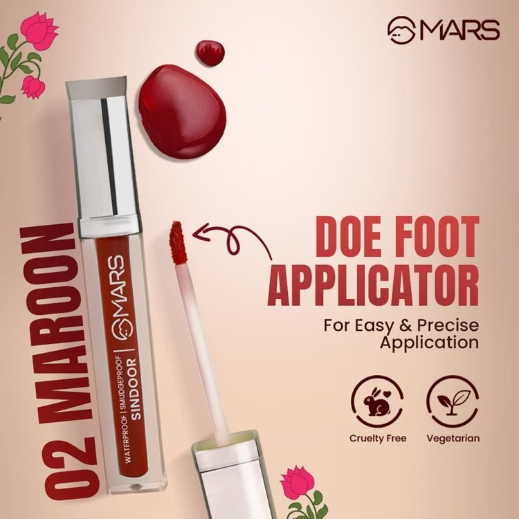 MARS Riwaj Liquid Sindoor - Maroon
(7ml)