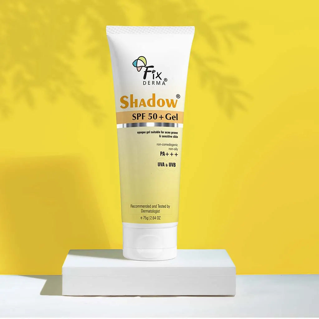 Fixderma Shadow SPF 50+ Gel Sunscreen | Perfect for all-season sun protection with SPF 50+ (75g)