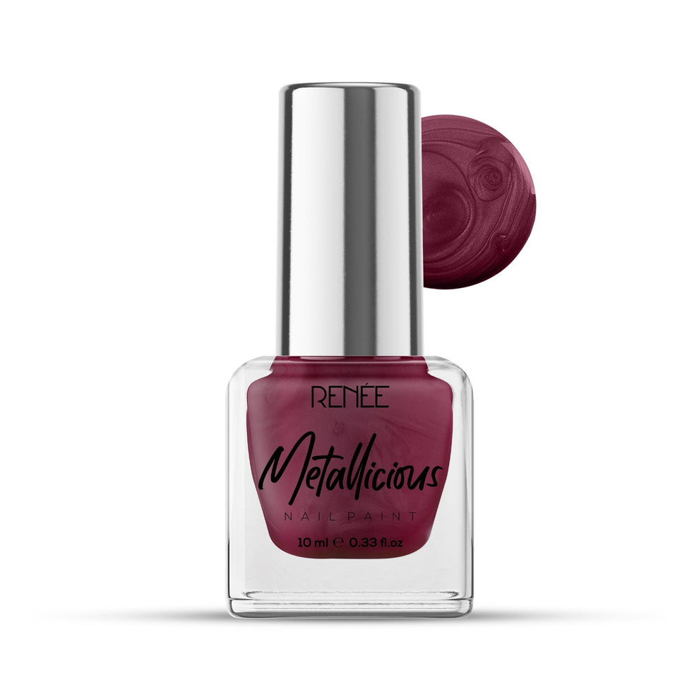 RENEE Metallicious Nail Paint (08 Cosmic Maroon)