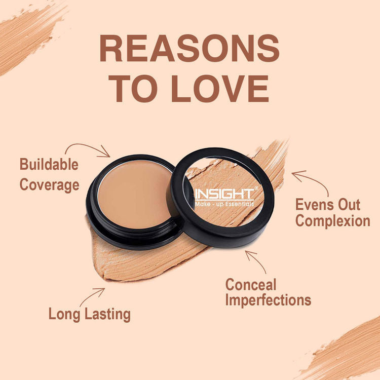 Insight Cosmetics Concealer, Buildabe Coverage With Long Lasting Formula (01 Beige)