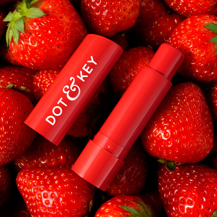 Dot & Key SPF 50+ Barrier Repair Hydrating Lip Balm (01Strawberry Red - High Tinted)