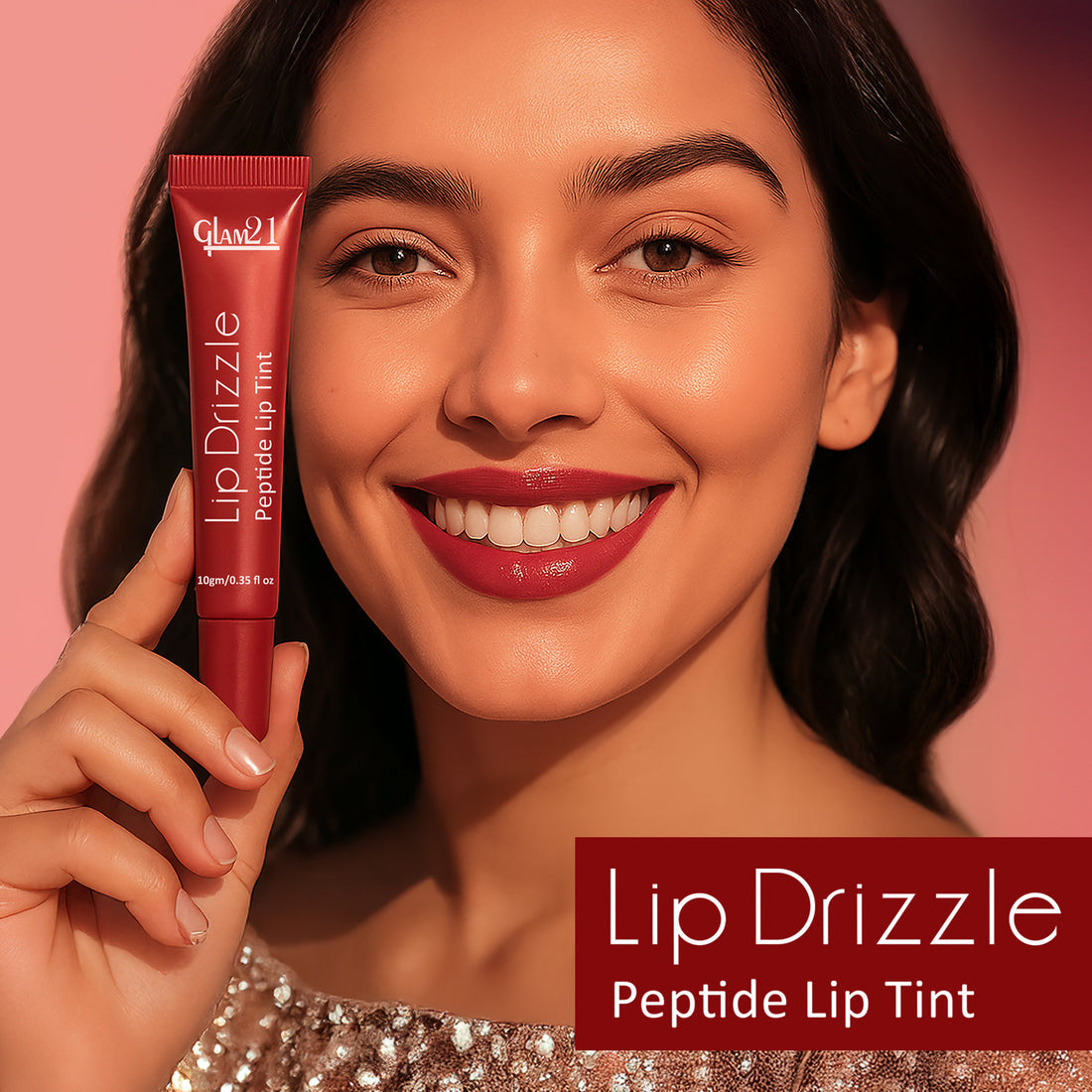 Glam21 Lip Drizzle Peptide Lip Tint (01 Sugar Plum)
