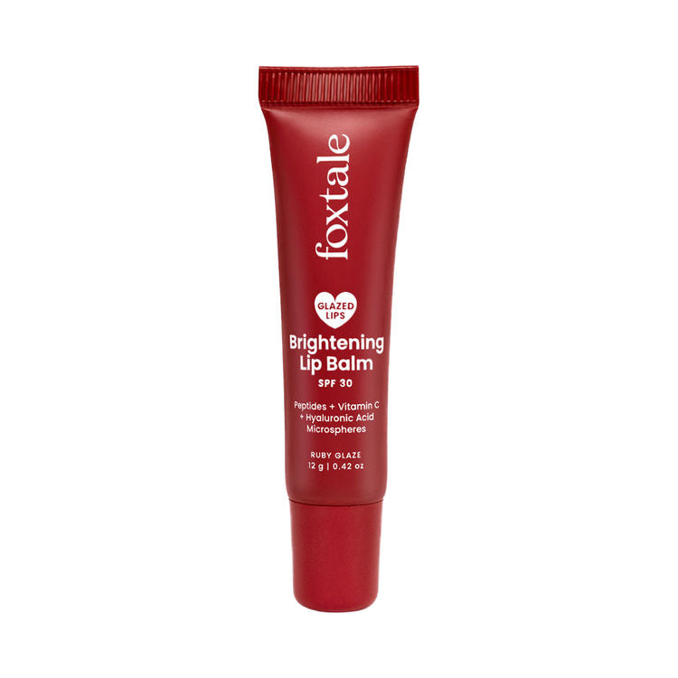Foxtale Brightening Lip Balm With Peptides, Vitamin C & Hyaluronic Acid - Ruby Glaze
(12g)