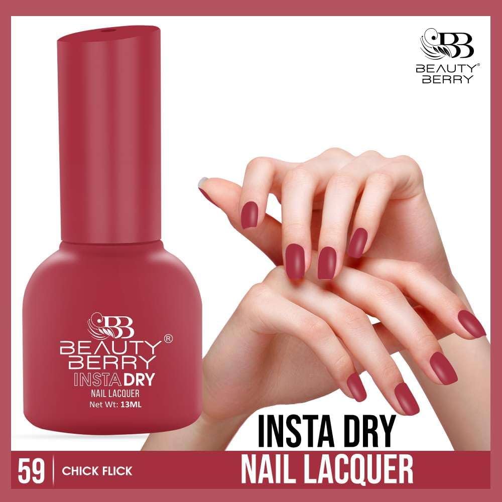 Beauty Berry Insta Dry Nail Lacquer (CHICK FLICK-59)