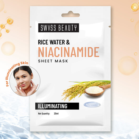 Swiss Beauty Rice Water & Niacinamide Sheet Mask