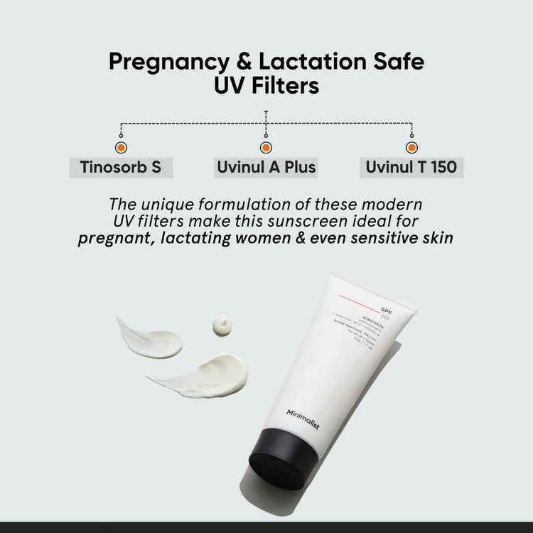 Minimalist SPF 60 PA ++++ Sunscreen - Pregnancy & Lactation Safe For Sensitive Skin
(50gm)