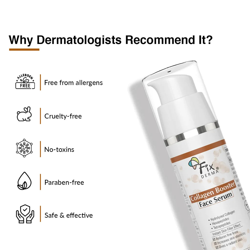 Fixderma Collagen Booster Face Serum | Fights Early Signs of Ageing for a Youthful Glow