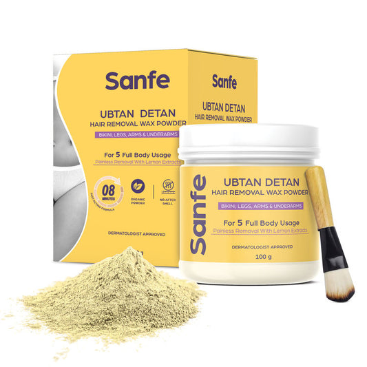 Sanfe Ubtan Detan Hair Removal Wax Powder
(100g)