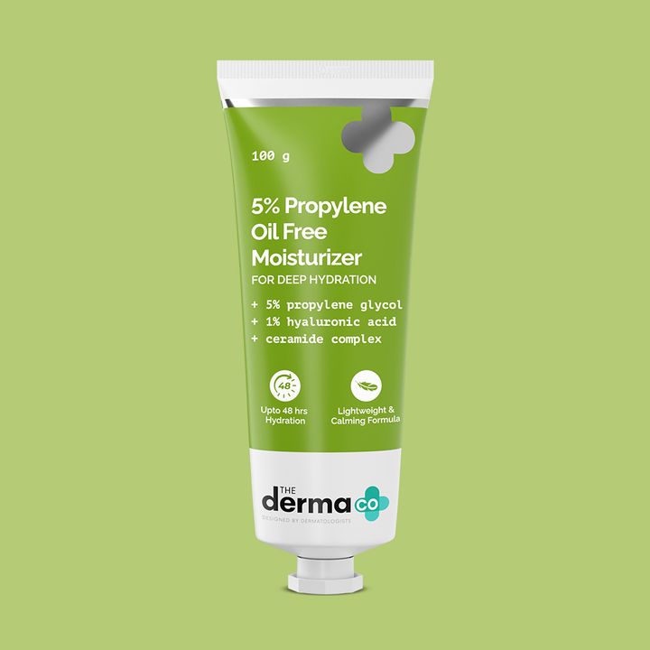 The derma co 5% Propylene Oil-Free Moisturizer with Propylene Glycol & Hyaluronic Acid - 100 g