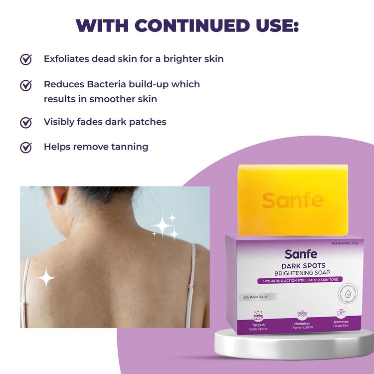 Sanfe Dark Spots Brightening Body Soap
(75 g)