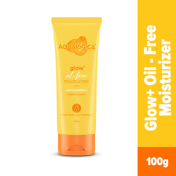 Aqualogica Glow+ Oil Free Moisturizer with Papaya & Vitamin C for Glowing Skin - 100g