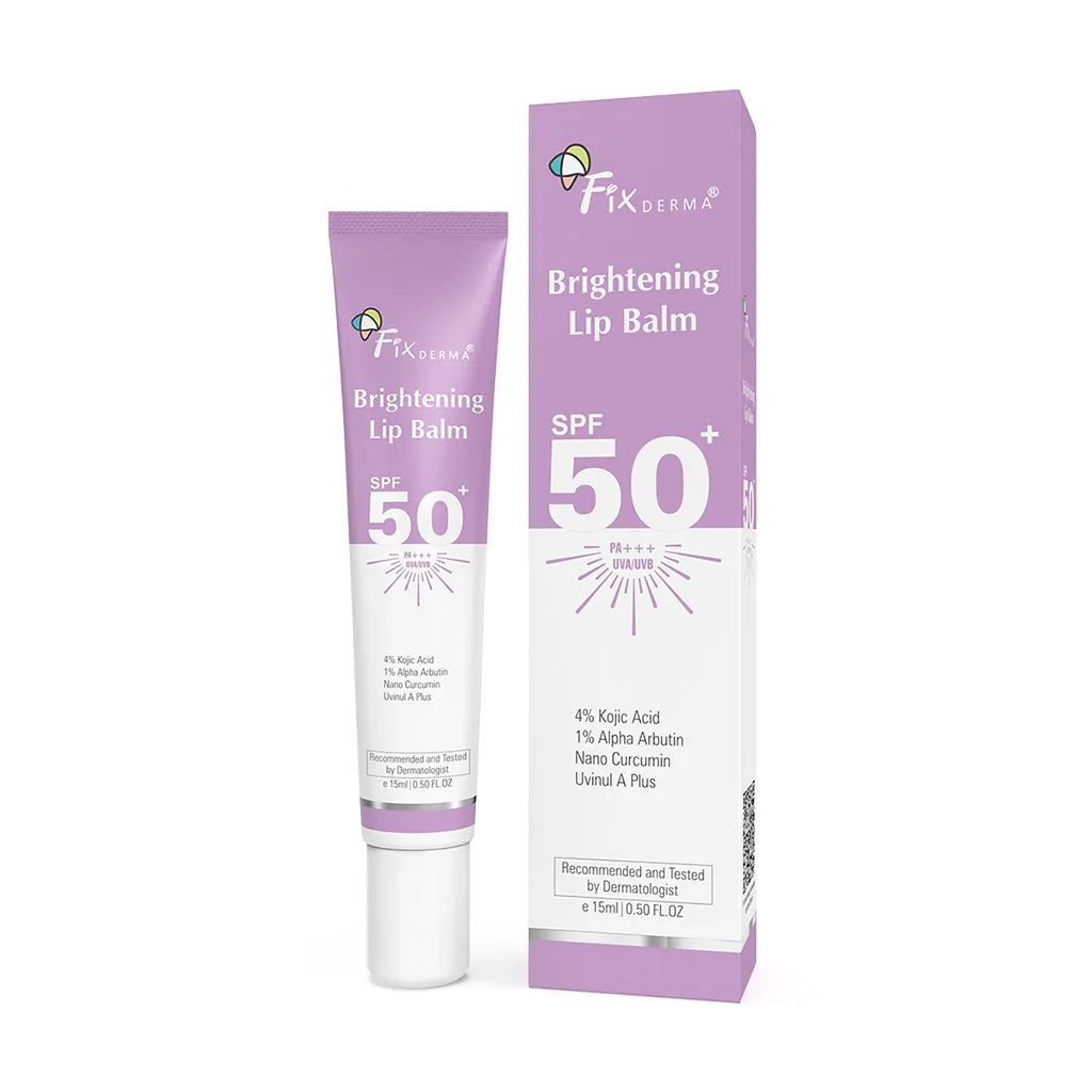 Fixderma Brightening Lip Balm SPF 50+ | Best Lip Balm for Dark Lips with SPF 50+