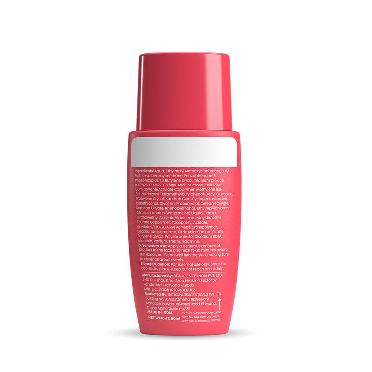 Plix Watermelon Tint Twist Color-Adapting Sunscreen - Medium Sunlit Glow
(50ml)