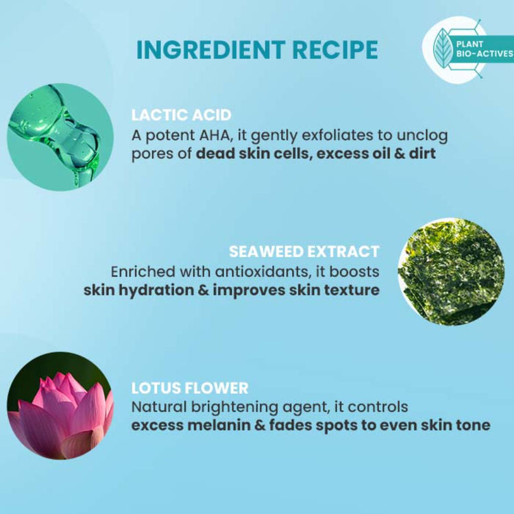 Dot & Key Deep Pore Clean Facial Foam Cleanser, With Seaweed & Lotus Flower (100ml)