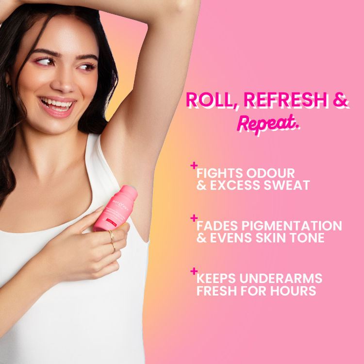 Dot & Key Watermelon Cooling Underarm Roll On, Pigmentation & Odour Control, With 4% AHA & BHA (50ml)