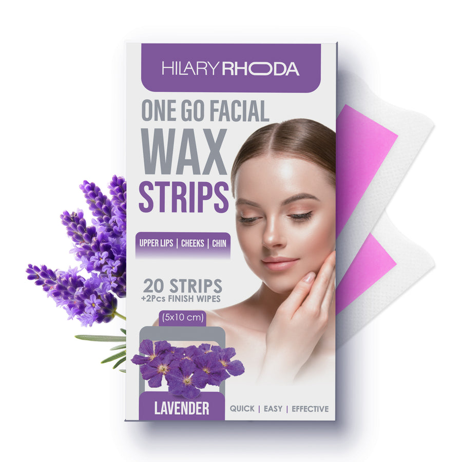 Hilary Rhoda One Go Facial Wax Strips 02 Lavender