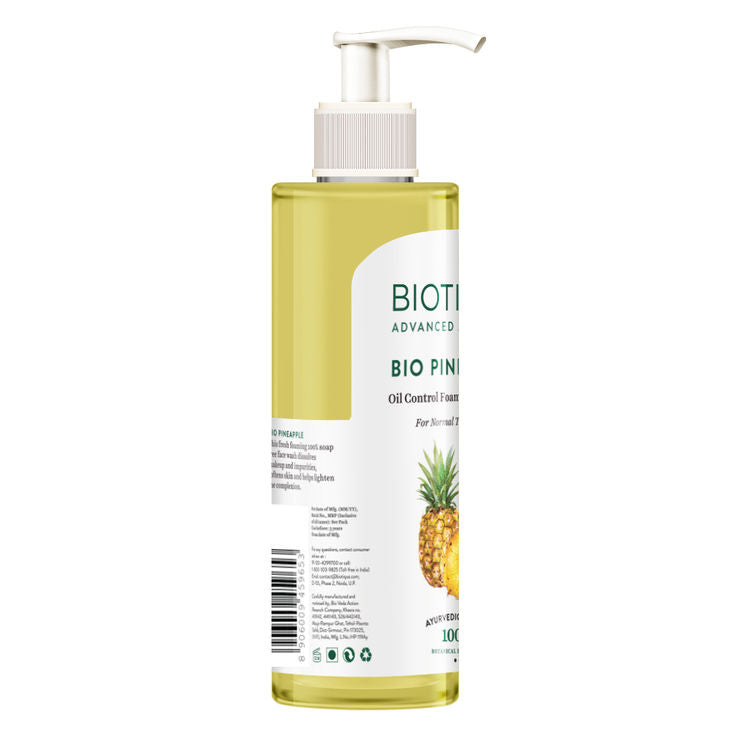 Biotique Bio Pineapple Oil Control Foaming Face Wash(200ml)