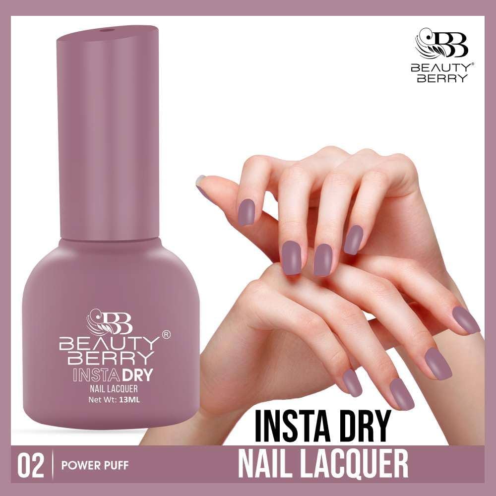Beauty Berry Insta Dry Nail Lacquer (POWER PUFF-02)