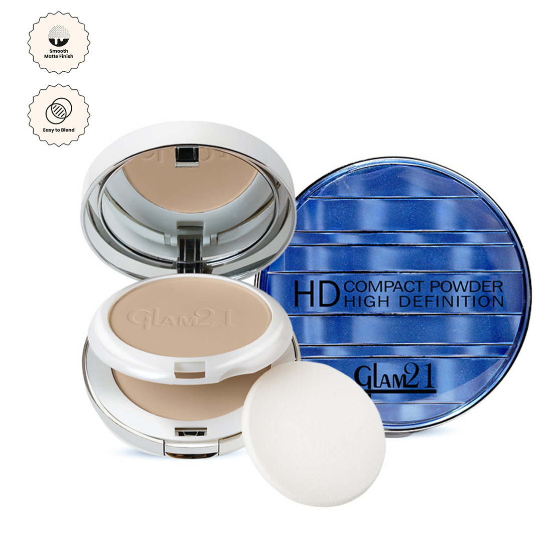 Glam21 HD Compact Powder (03Ivory)