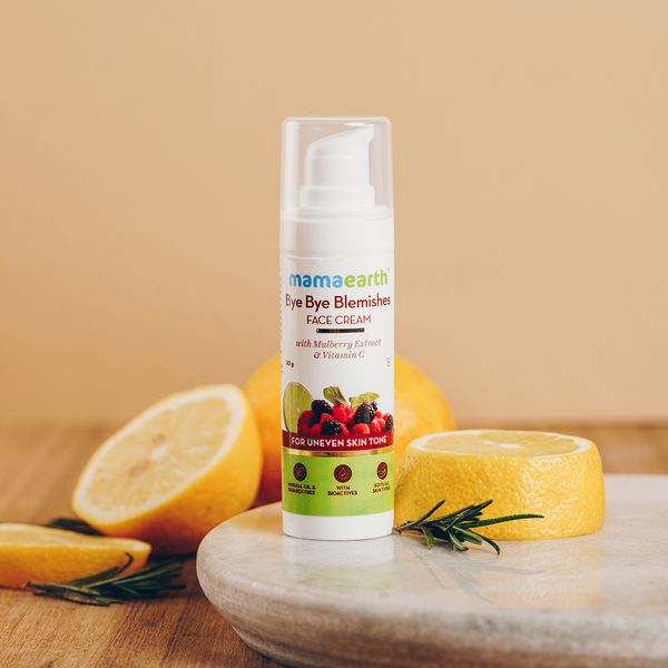 Mamaearth Bye Bye Blemishes* Face Cream for Reducing Pigmentation and Blemishes with Mulberry Extract and Vitamin C -30g