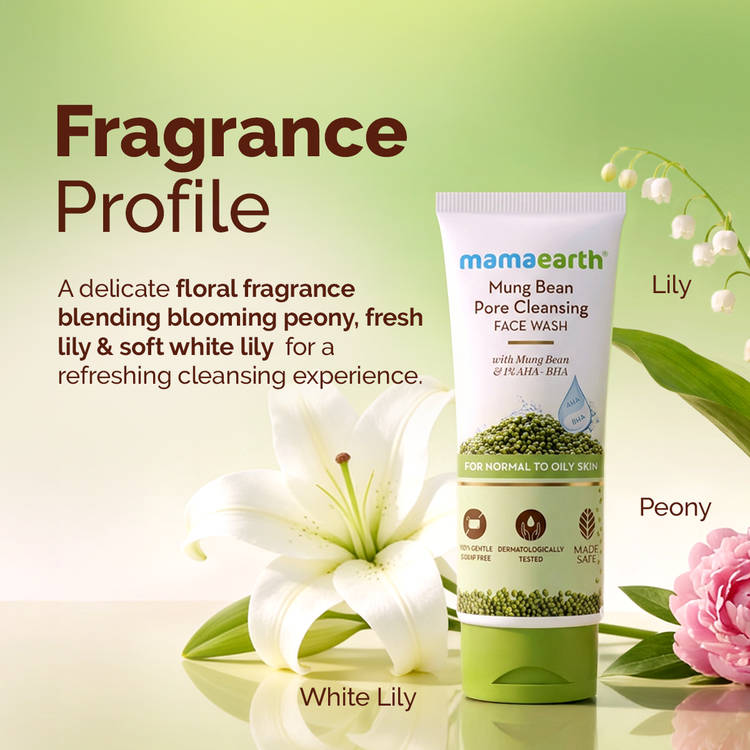 Mamaearth Mung Bean Pore Cleansing Face Wash (100ml)