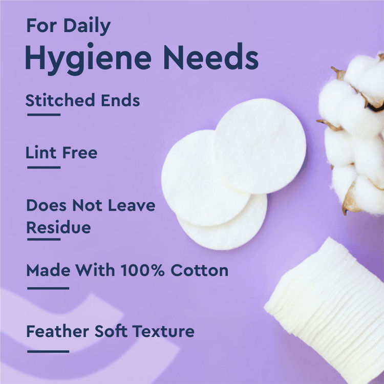 GUBB Hypoallergenic 100% Non-Woven Cotton Pads
(50 pcs)