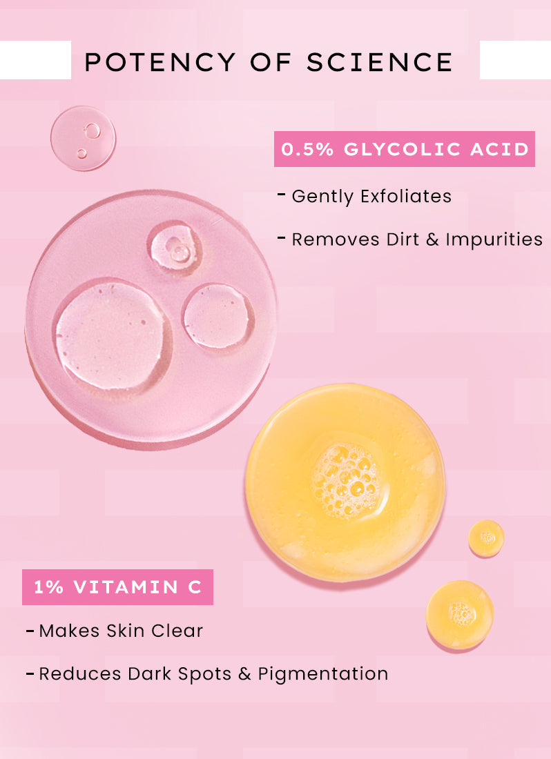 Hyphen 10% fermented rice water cleanser - 1% vit c & 0.5% glycolic acid (200ml)