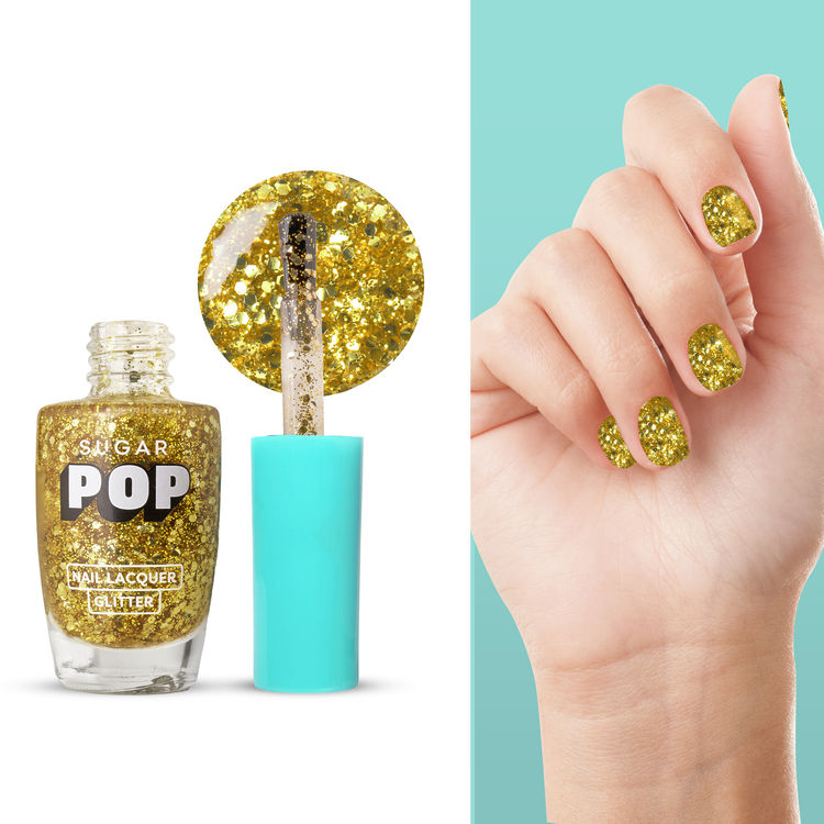 SUGAR POP Glitter Nail Lacquer ( 10 Gold Rush)