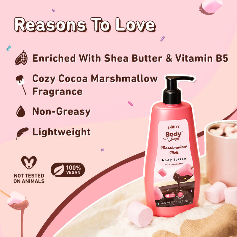 Plum Marshmallow Melt Body Lotion (400ml)