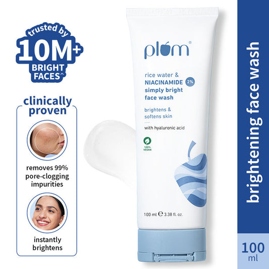 Plum 2% Niacinamide Face Wash With Rice Water (100ml)