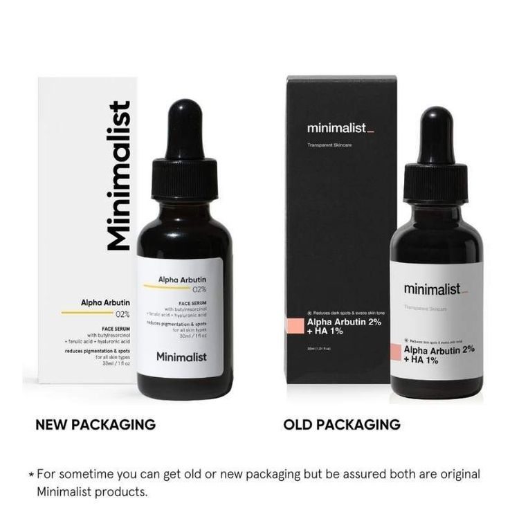 Minimalist 2% Alpha Arbutin Face Serum With Butylresorcinol & Ferulic Acid For Hyperpigmentation
(30ml)
