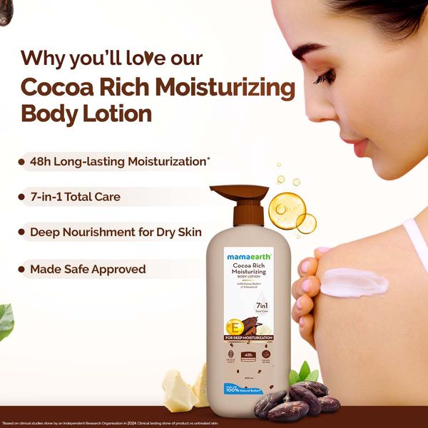 Mamaearth Cocoa Rich Moisturizing Body Lotion - 400 ml