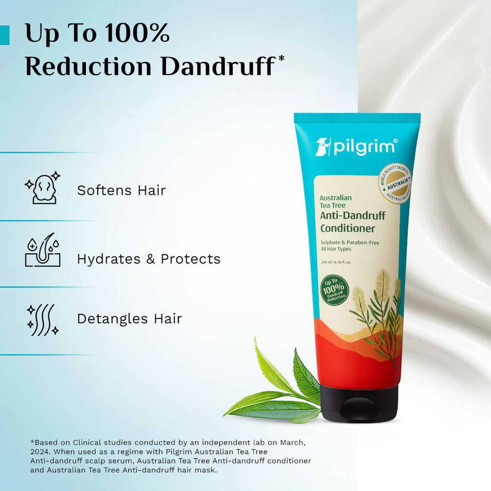 Pilgrim Australian Tea Tree Anti-Dandruff Conditioner
Smoothens & Protects Dandruff-Prone Hair