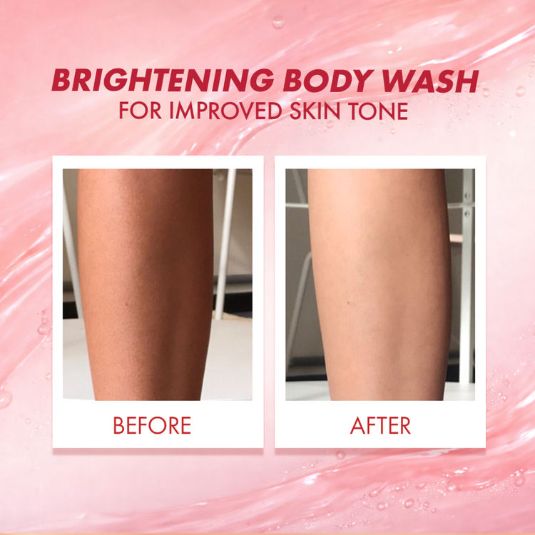 MCaffeine Brightening Body Wash 5% Niacinamide & Raspberry Boosts Glow, 5% Glycerine Softens Skin (300ml)