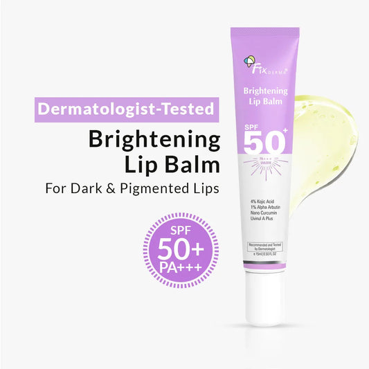 Fixderma Brightening Lip Balm SPF 50+ | Best Lip Balm for Dark Lips with SPF 50+