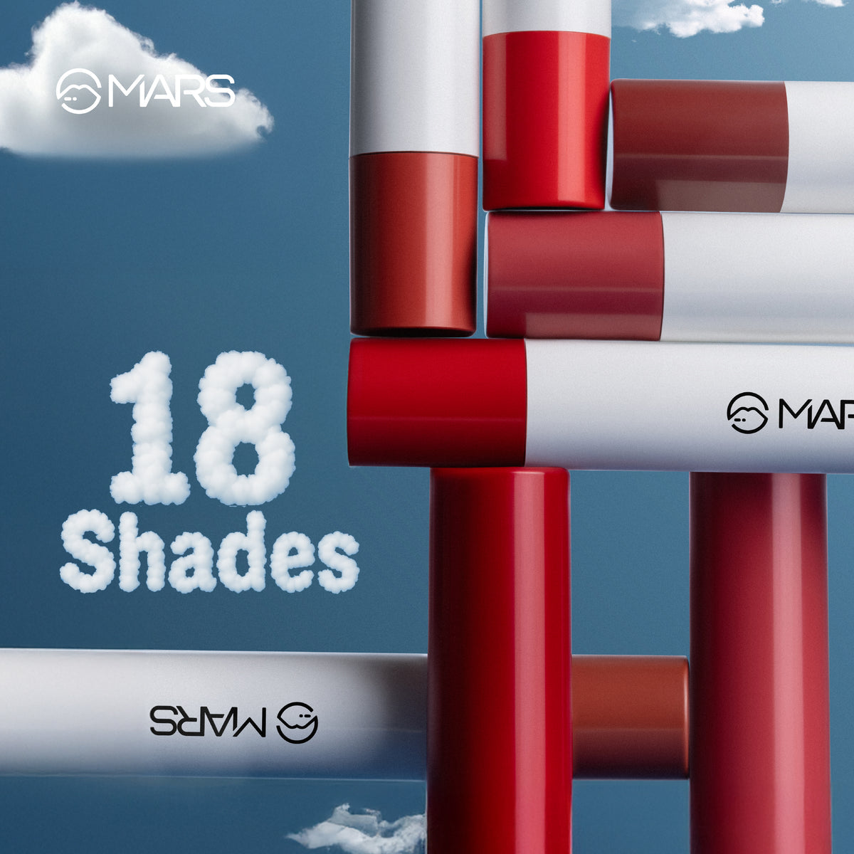 Mars Cloud Kiss Lip Crayon ( 01- dusty air)
