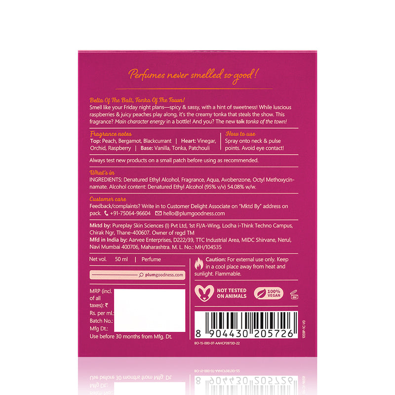 Plum Tonka Bella Eau De Parfum (Perfume)