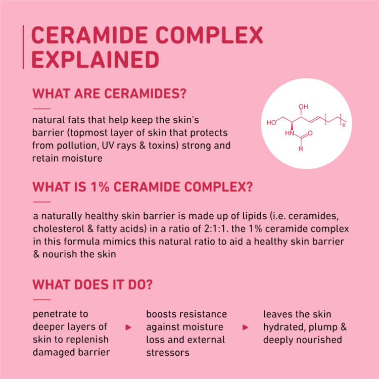 Plum 1% Ceramide Face Cream With Oat, Strengthens Skin Barrier & Nourishes (50g)