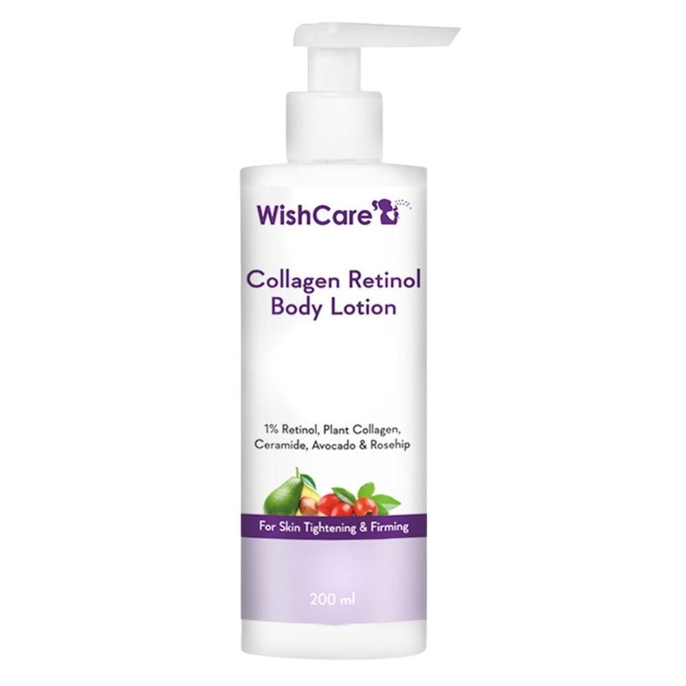 Wishcare Collagen 1% Retinol Body Lotion
Tightens and Firms Body Skin | 200ml