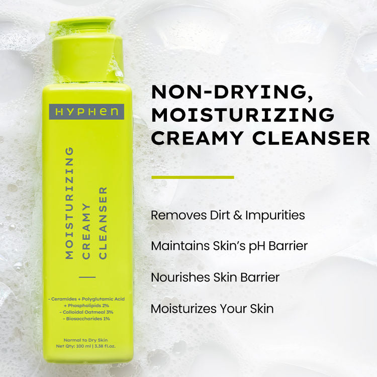 Hyphen Moisturizing cream cleanser with ceramides for dry skin - 100 ml