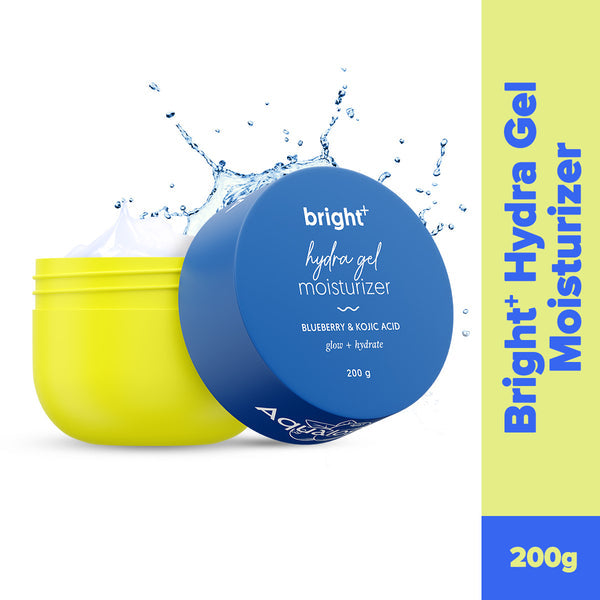 Aqualogica Bright+ Hydra Gel Moisturizer with Blueberry & Kojic Acid - 200 g