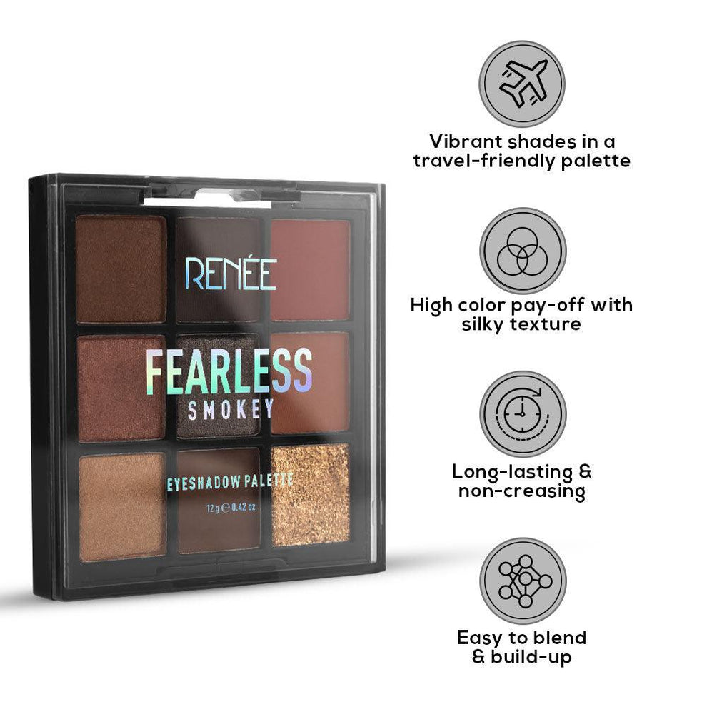 RENEE Fearless Eyeshadow Palette (Smokey)