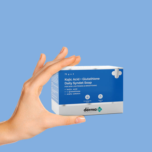 The Derma Co Kojic Acid Syndet Soap with Glutathione for Pigmentation (Pack of 2 (150gm)