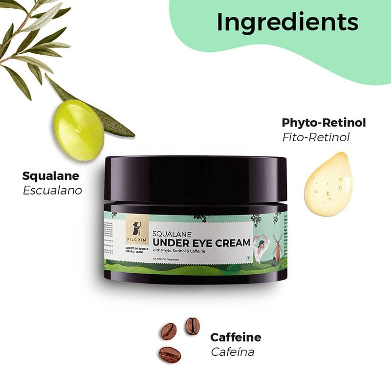 Pilgrim Squalane Under Eye Cream
Rejuvenation Surge With Plant Alternative Retinol + Caffeine