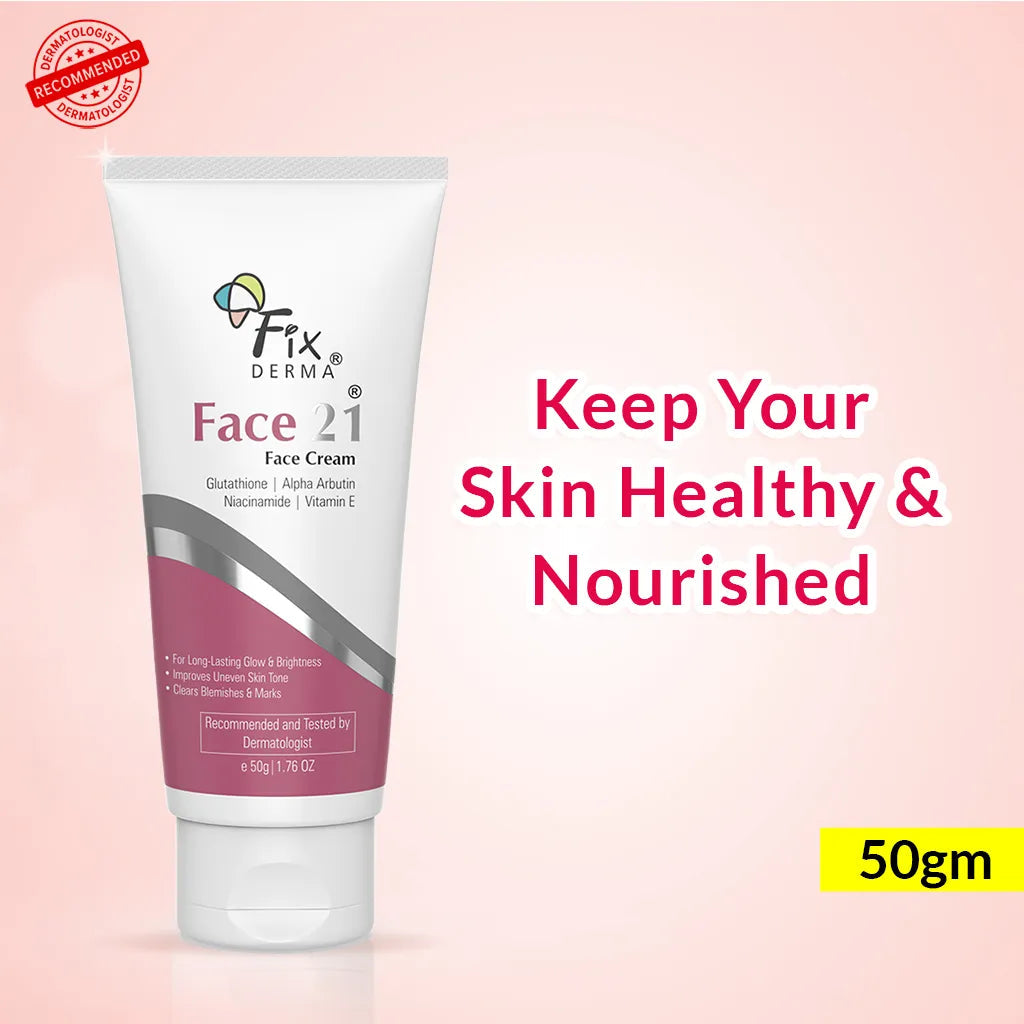 Fixderma Face 21 Cream | Skin-Brightening Moisturizer for Dry Skin