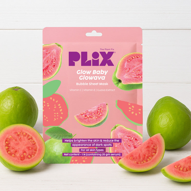 Plix glow baby glowava bubble sheet mask