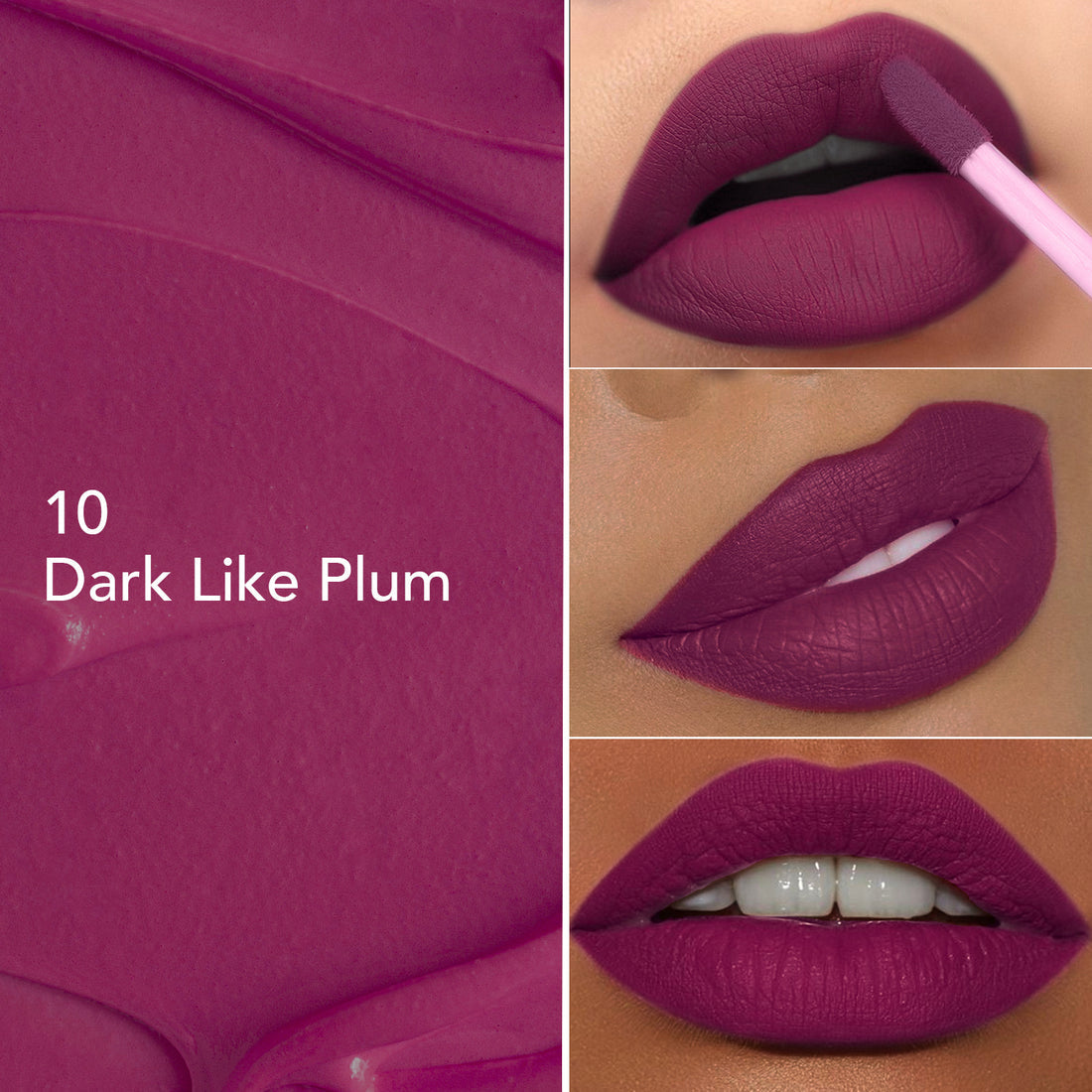 Glam21 Mattitude Lipstick (10Dark Like Plum)